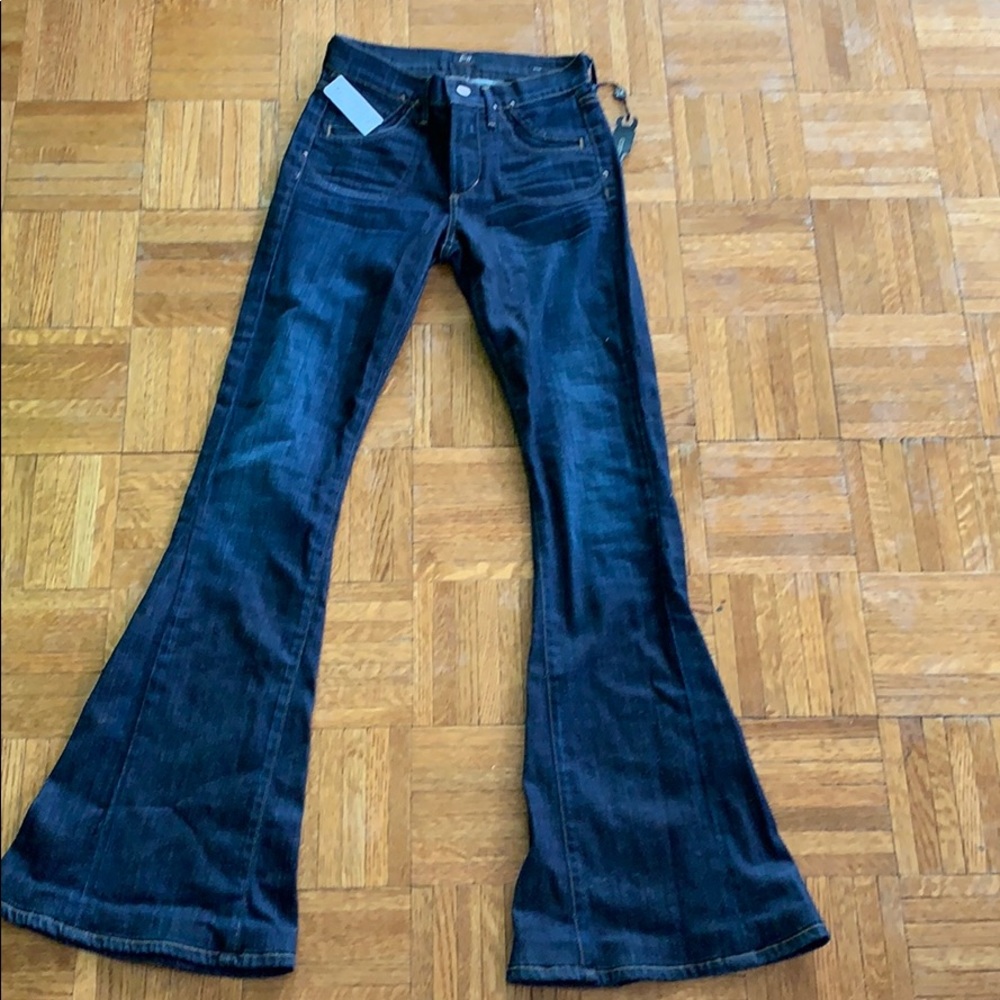 Dark wash denim jeans